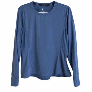 Spyder Active Women’s Blue Long Sleeve Performance Top Size XL (Runs Small)